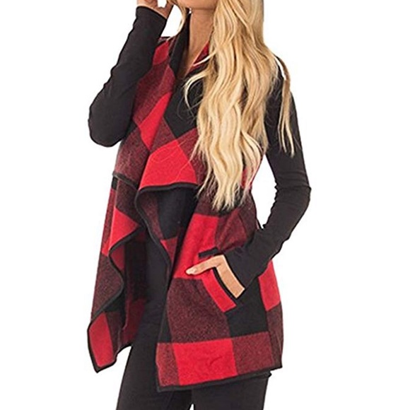 Beautiful women vest cardigan with pockets - Picture 2 of 4